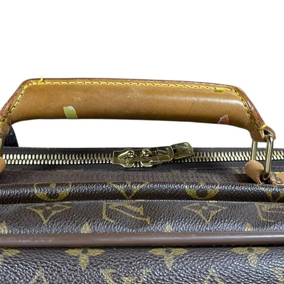 Louis Vuitton Monogram 21" Canvas Satellite 53 Soft Suitcase Leather LV Travel - Picture 10 of 16